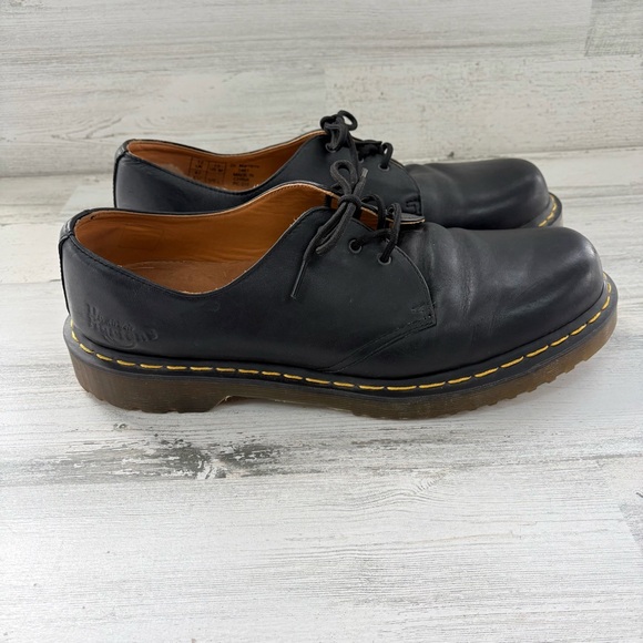 Dr. Martens Men’s Size 13 Lace Up Smooth Leather Oxford Shoes In Black